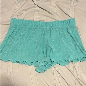 Colsie Aqua Textured Sleep Shorts